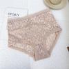 FINETOO 1Pc Summer Sexy Ultra-thin Lace Perspective Panties Women High Waist Lace Floral Underwear Female Breathable Intimates Lingerie