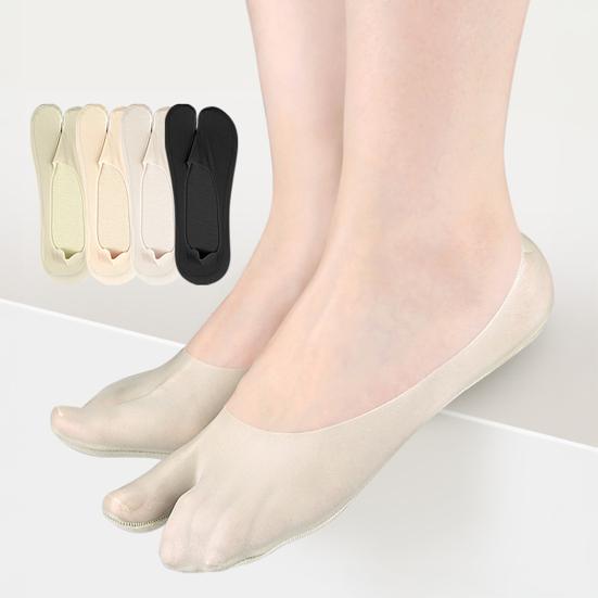 Dámské ponožky Tabi Japonský styl Ponožky s oddělenými prsty Skryté