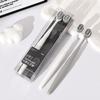 2PCS Random Medium Hard Bristled Adult Home Couple Toothbrush Wide Head Cleaning Toothbrush Man Travel Teeth Oral Care Set