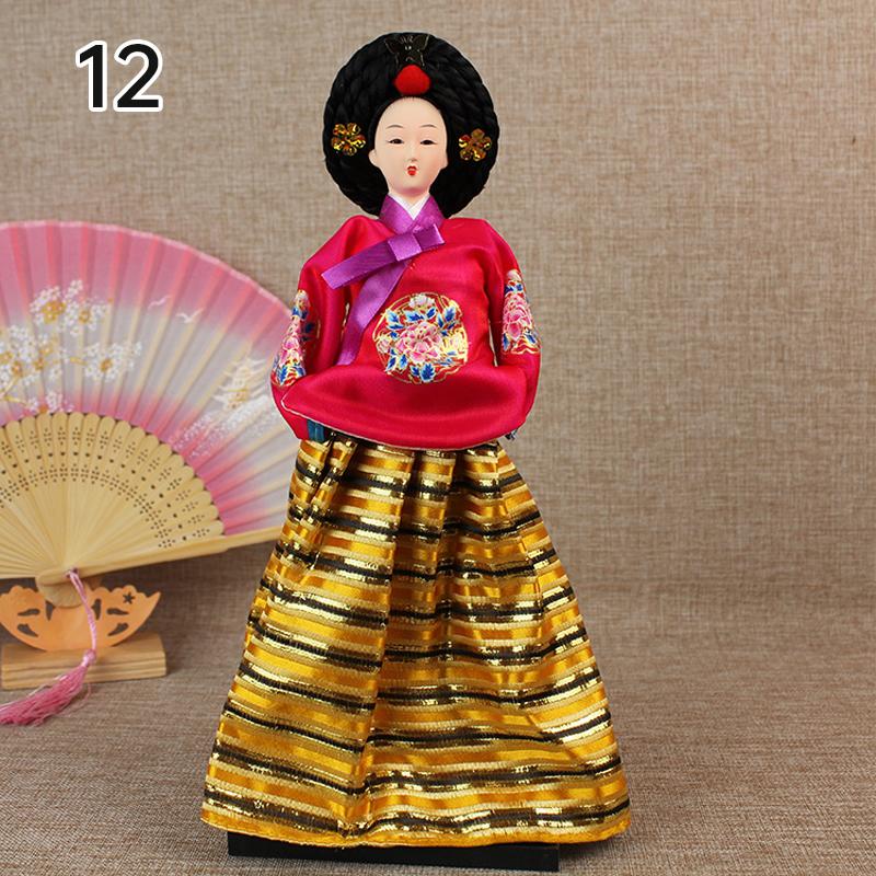 Korean Palace Hanbok Doll Ornament Princess Korean Drama Doll Toy Restaurant Home Decor Display Miniatures Desktop Ornament Gift