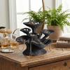 Black Glossy Jewelry Storage Tower Multi-Layer Jewelry Organizer Holder  Home Desk
