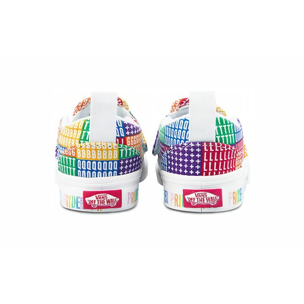 Vans Classic Slip-On Toddler Pride Baby Sneakers Multi-Color Multi True-White VN0A34883WJ