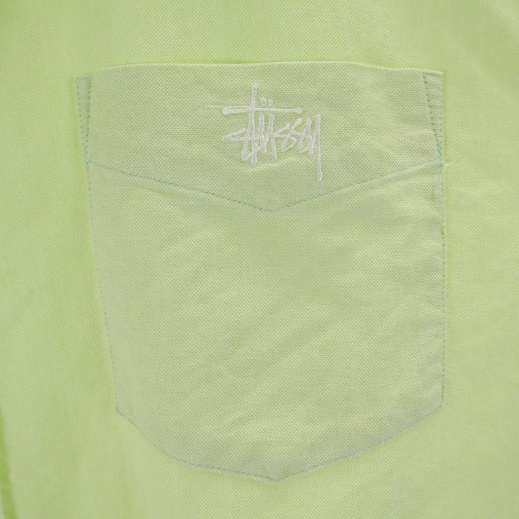 Stussy Made In Japan Short Sleeve Button Down Shirt M Green System Men's Used