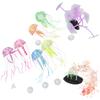8pcs Aquarium Glowing Decoration Silicone Artificial Plant Fish Tank Jellyfish Coral Ornament