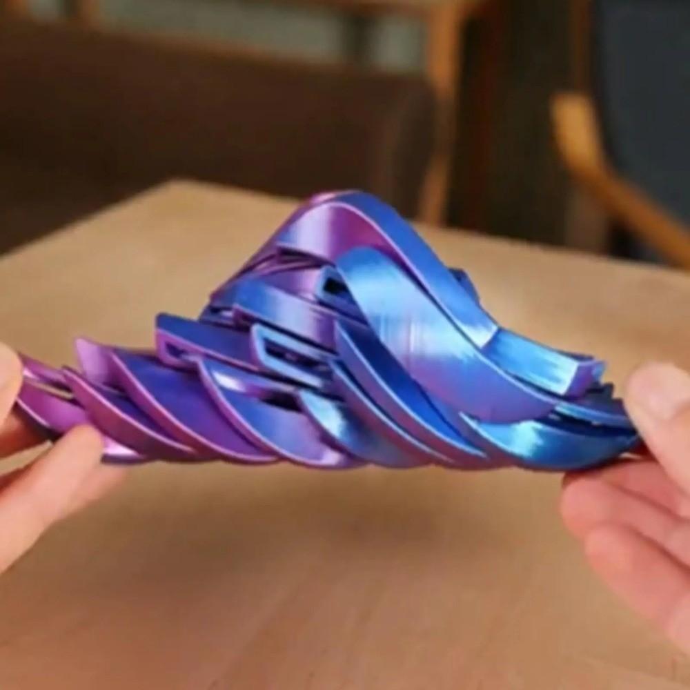 Relaxation 3D Printed Twistsphere Fidget Toy Creative Gear Liquid Flow Ball Office Use