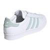 Adidas Womens Superstar 'White Vapour Green' (women's sizes) Cloud White / Vapour Green / Core Black Skateboard Shoes EE7401