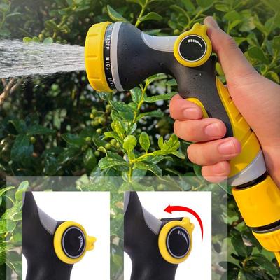 Gartenbewässerung Wasserpistole Multifunktionale Haushalts-Gartenduschkopf-Wasserpistole Autowasch-Wasserpistole