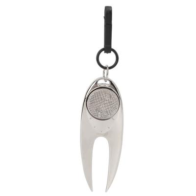 Divot Tool Clip Golf Divot Tool Zinc Alloy Material Small Lightweight Portable Turf Repair Fork for Outdoor