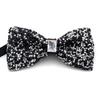 Mens Rhinestones Pre-Tied Bowtie Neckwear for Wedding Banquets Party Neckwear
