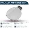 Fuel Tank Door Cap for Volkswagen Golf 6 2010-2013 Fuel Filler Flap Cover Clip Type No.5K6809857C Silver Tone ABS