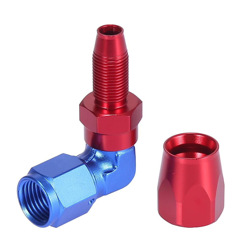 X AUTOHAUX Fitting Fuel Hose End AN6 AN Type Hose Connector Gasoline Hose