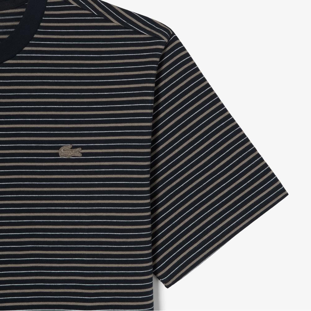 [lacoste] Men's Multi-Stripe Short-Sleeve T-Shirt TH753E-56G166