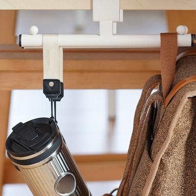 Schwerlast Kohlenstoffstahl Rucksackaufhänger für Schreibtischkante Einfache Installation Taschenhängehaken Schule Büro Aufbewahrungslösung