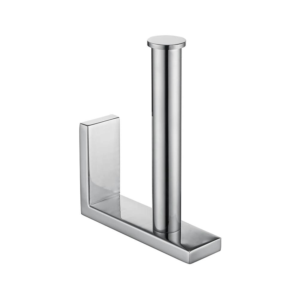 Black Design Easy To Install The Bathroom Kitchen Accessory Self Adhesive Stainless Steel Rustproof Toilet Paper Roll Holder