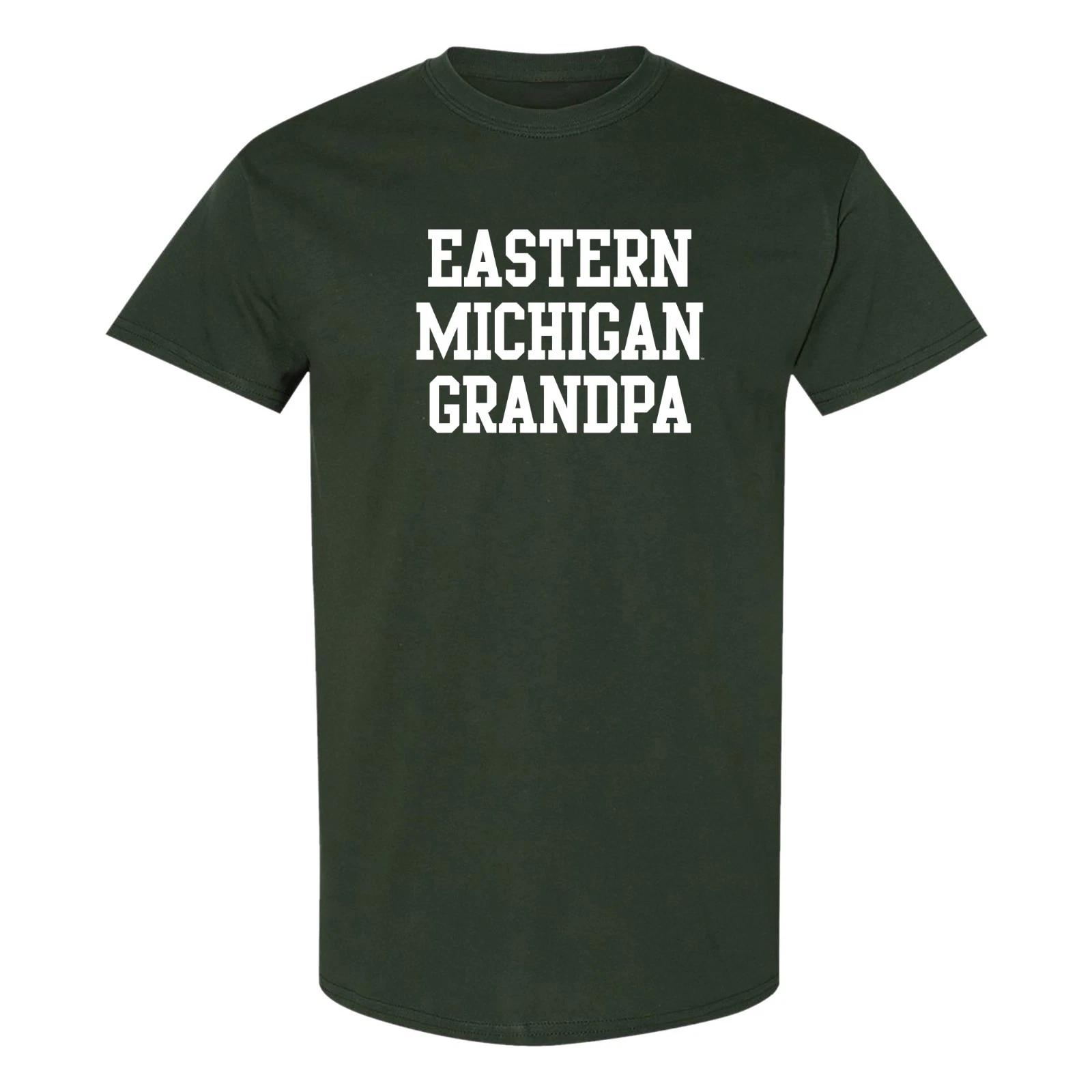 Eastern Michigan Basic Block Grandpa T-Shirt - Forest XL