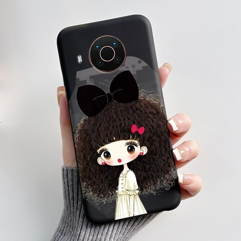Custodia Per Nokia X10 X20 X100 Custodia per Telefono Nera Opaca Morbida TPU Copertura Protettiva Integrale Estetica Lusso Carina Cool Ragazzi Ragazze Guscio