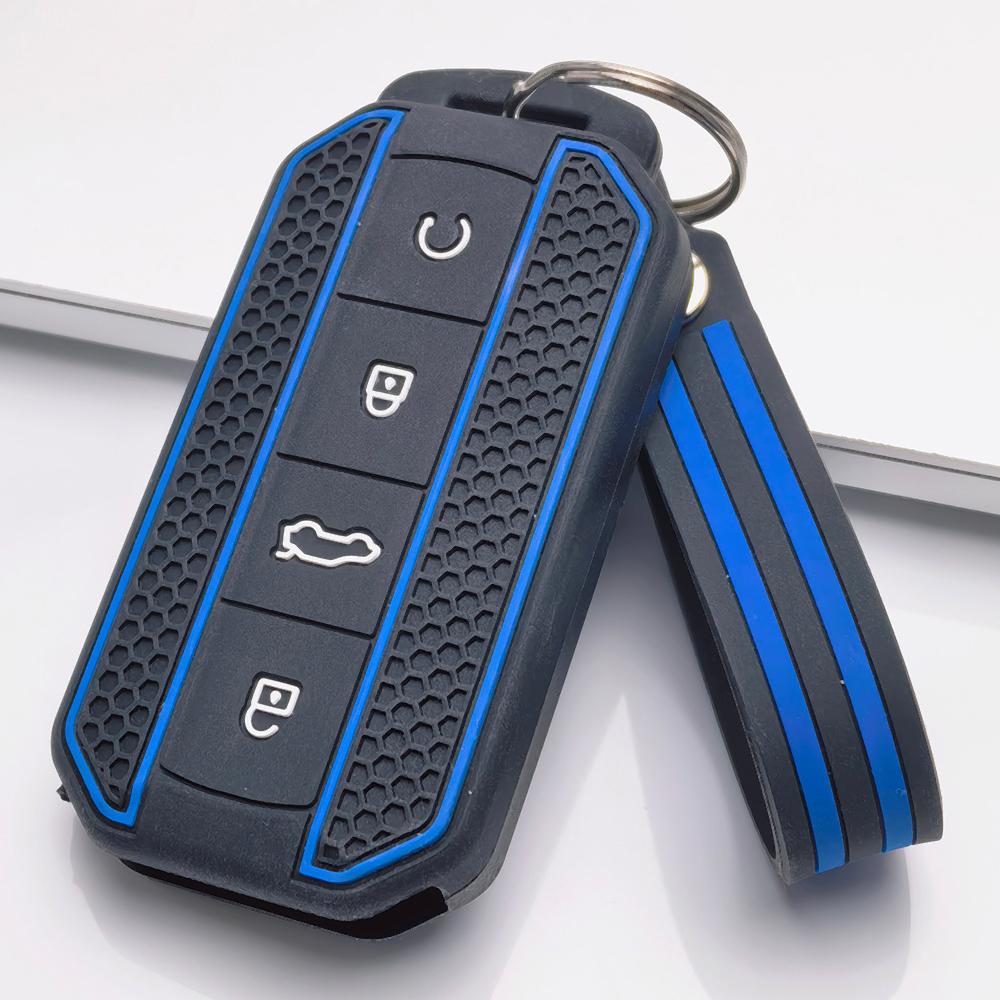 Key Fob Cover for Chery Tiggo Omoda C5 Jaecoo J7 J8 Arrizo Exeed with Keychain Anti-Scratch Guard Shockproof Protection Soft Grip Texture