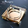 JINGRUIXIANG Creative Prismatic Crystal Glass Ashtray