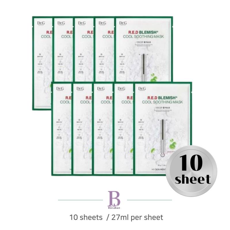 

Доктор. G Red Blemish Cool Успокаивающая маска для лица 10 листов 10 Sheets