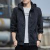 Spring and Autumn Stand-up Collar Korean Version of Hooded Fashion Trend Couple's Thin Top Jacket Men's and Women's Casual Jacket