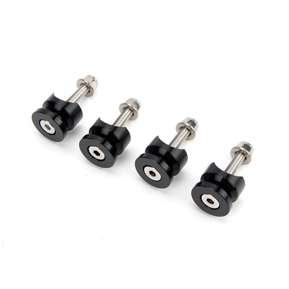 

4pcs Aluminum Alloy Motorcycle Rear Luggage Case Tail Box Helmet Trunk Bushing Pad