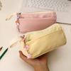 New Ins Pencil Case Large Capacity Cute Stationery Bag Simple Pencil Pouch Student Coin Purse Coin Pouch Portable Makeup Bag