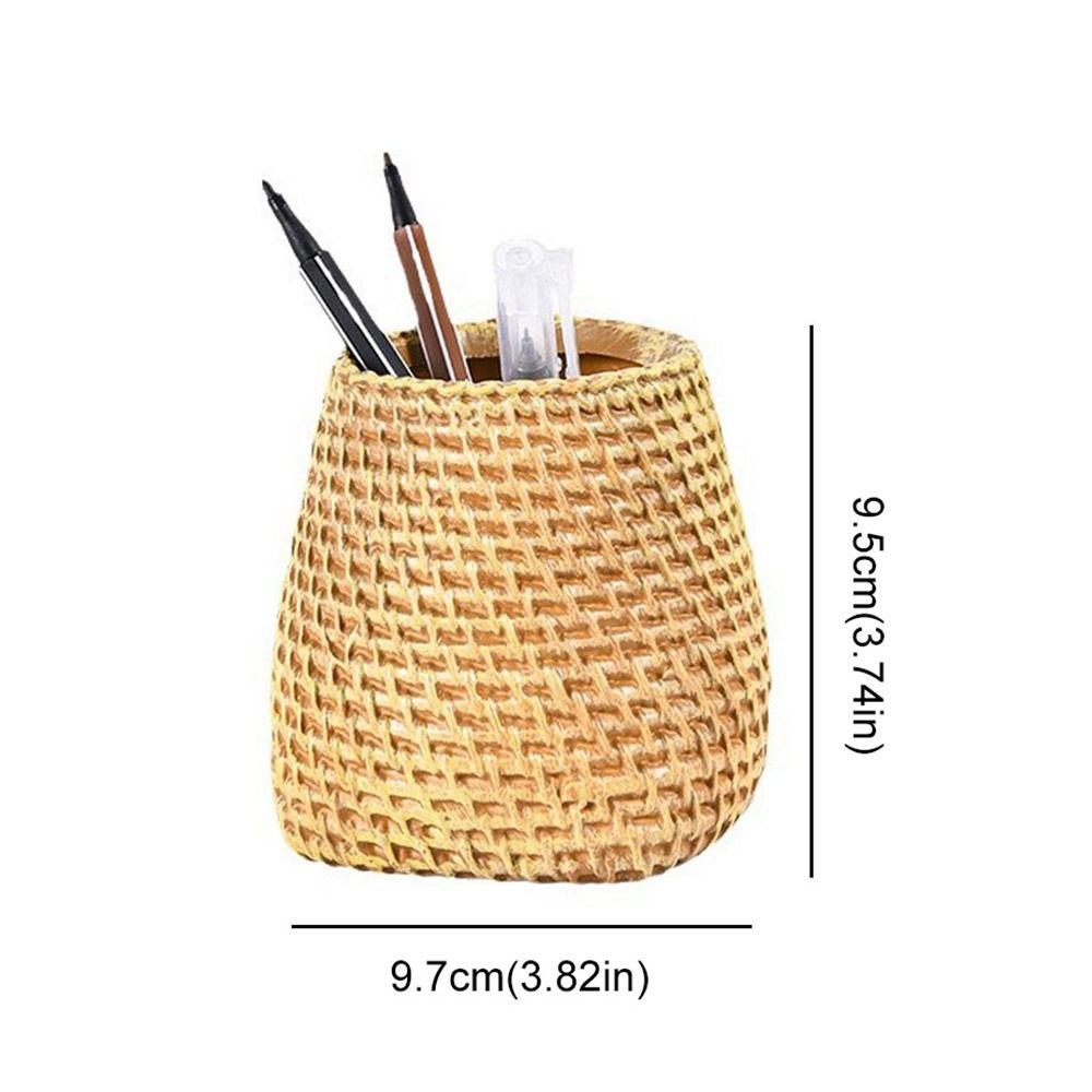 Home Office Rattan Pen Holder Simple Tableware Holder INS Style Vine Pen Holder  Desk Accessories