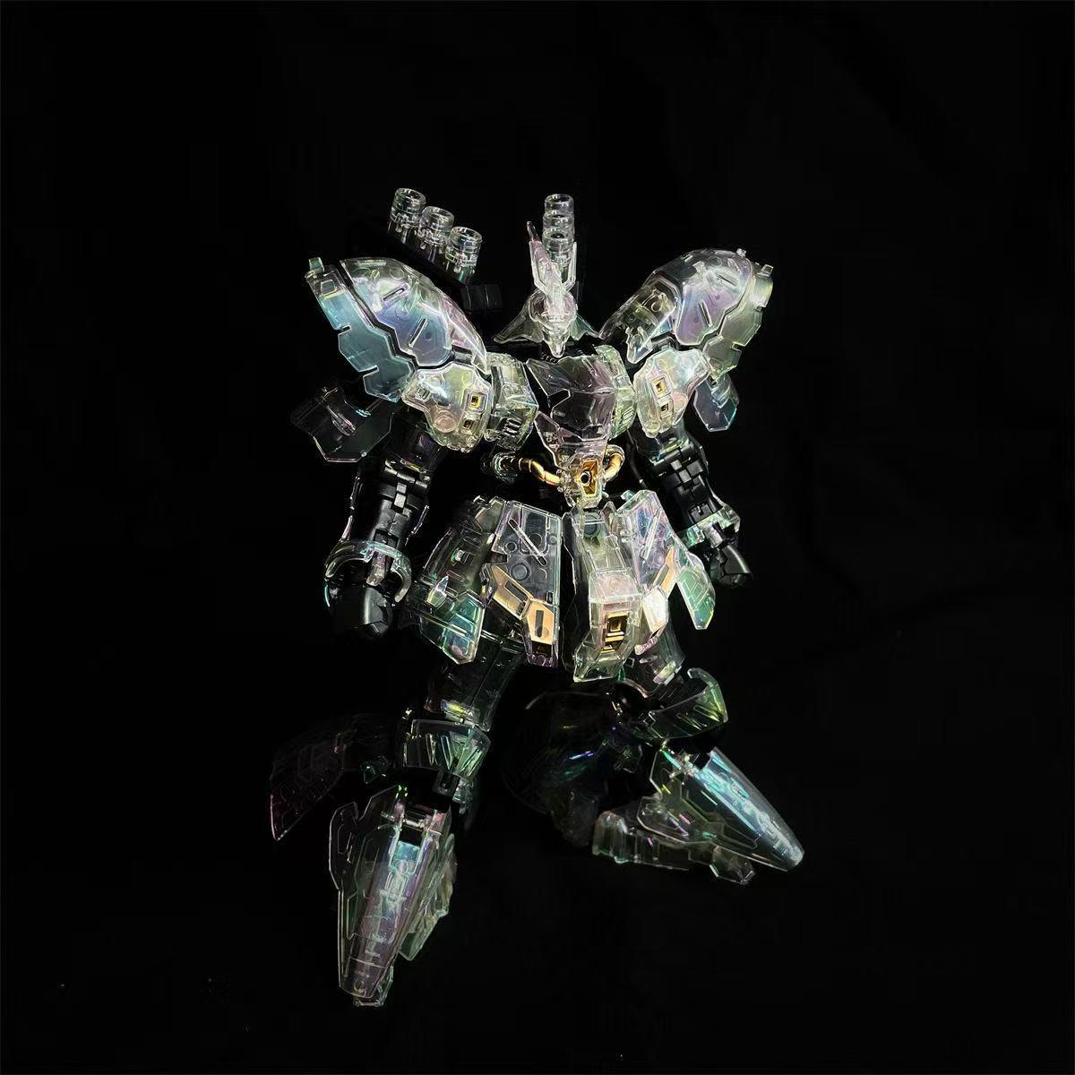 Sihai Iridescent RG 1/144 Gundam Sazabi Model with Laser Plating