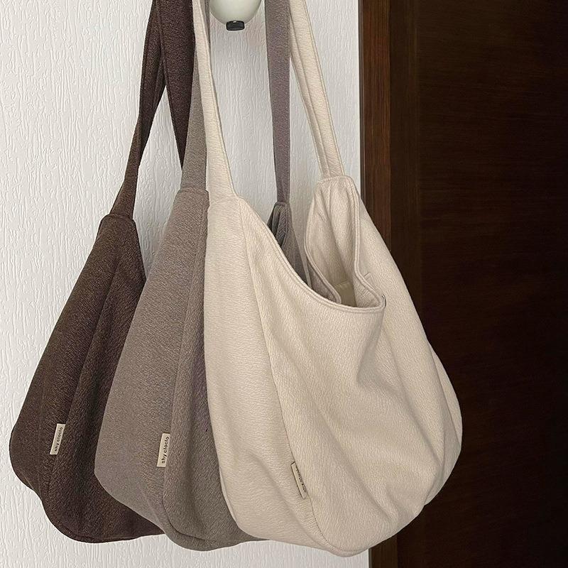 Tote bag new autumn and winter women's bag lazy woolen commuter large capacity shoulder bag luggage