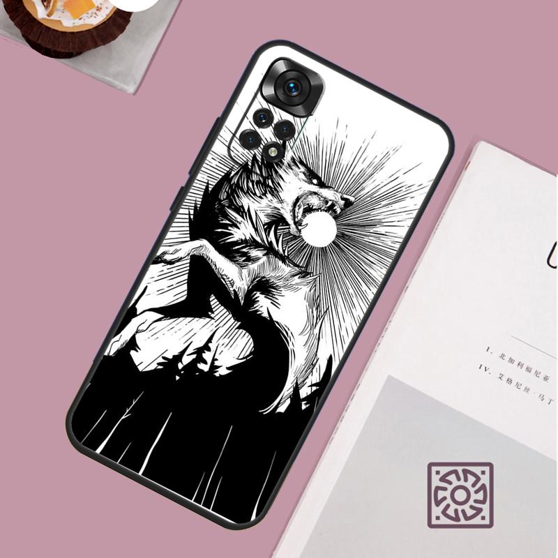 Wolf Art Case For Xiaomi Redmi Note 14 Pro 13 12 11 10 15 Pro Plus Redmi 15 15C 14C 13C 10C 12C Cover