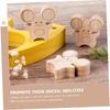 Boys and Girls-Friendly Blocks Wooden Building Blocks Cheese Mice Improve Patience Imagination Safe Material