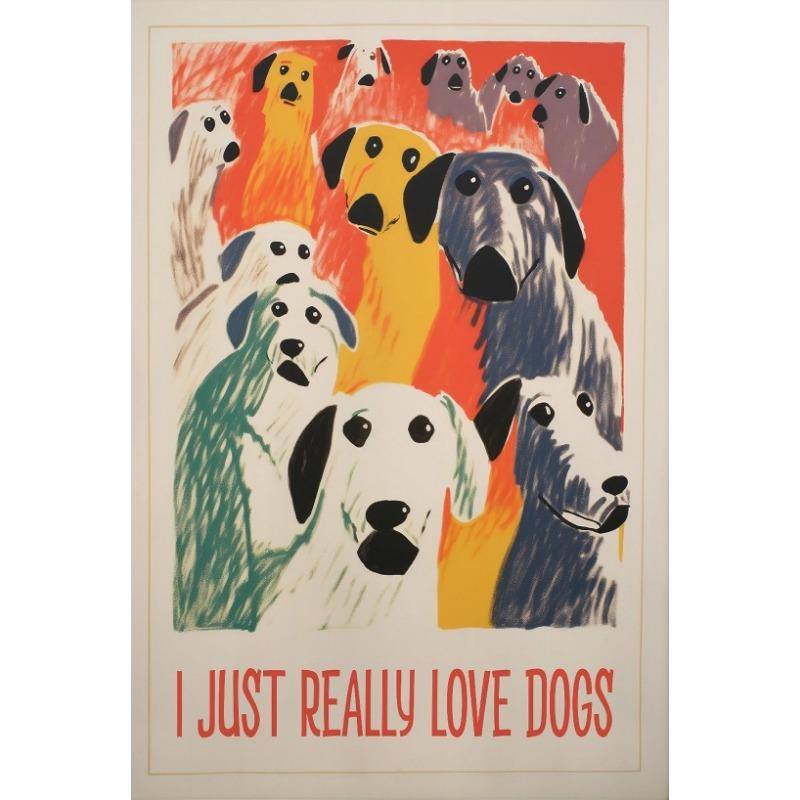 Vintage Cats and Dogs Funny Poster Trendy Retro Wall Art Decor Canvas Printing Poster Funny Retro Cats Wall Decor Funky Wall Art