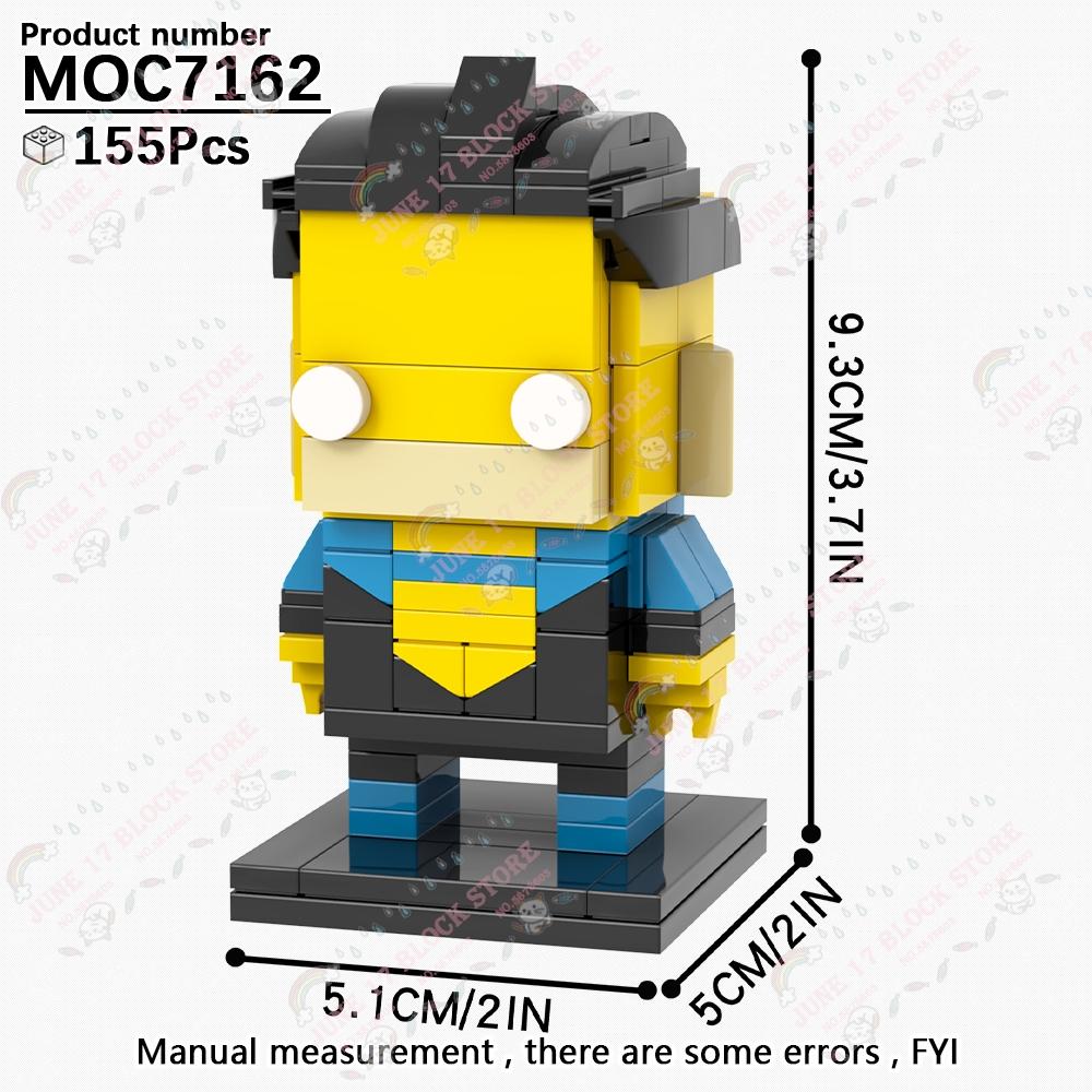 MOOXI Superhero Brickheadzed MOC Brick Movie Figure Doctor Doom Witch Kingpins Scale Model Compatible Building Block Toy Children Gift Present