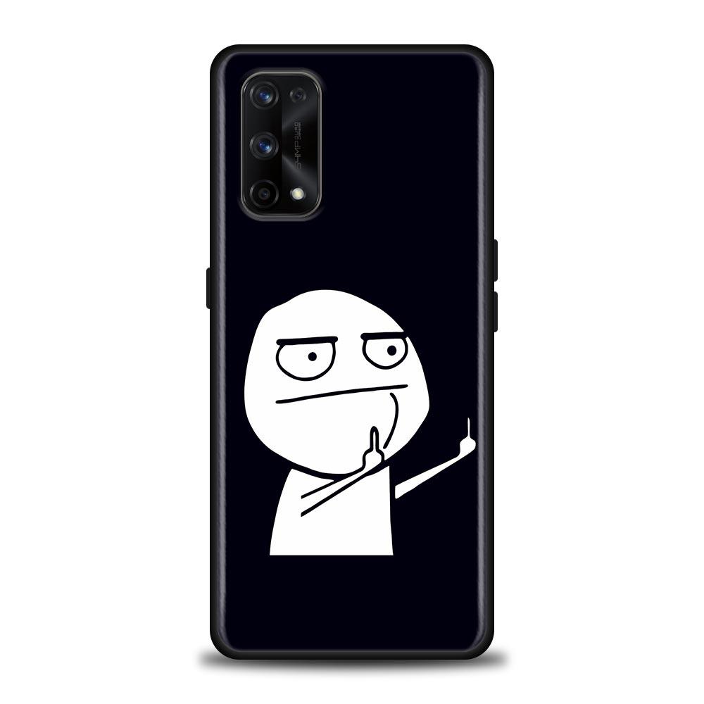 Funny Man Middle Finger Fucek Case For Realme C21Y C21 C25 C20 C15 C12 C11 GT Master Neo Neo2 5G Fundas Capa Silicone Soft Cases