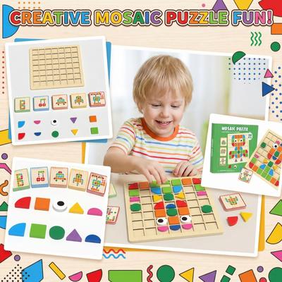 Wooden Early Childhood Education 3D Three Dimensional Puzzle Board Puzzle Block Puzzle Toy For Young Children