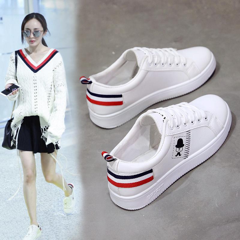 Korean Version of Student Casual Trendy Shoes Versatile Sports Shoes New Women's Shoes Korean Version of Sports Little White Shoes Women's Platform R