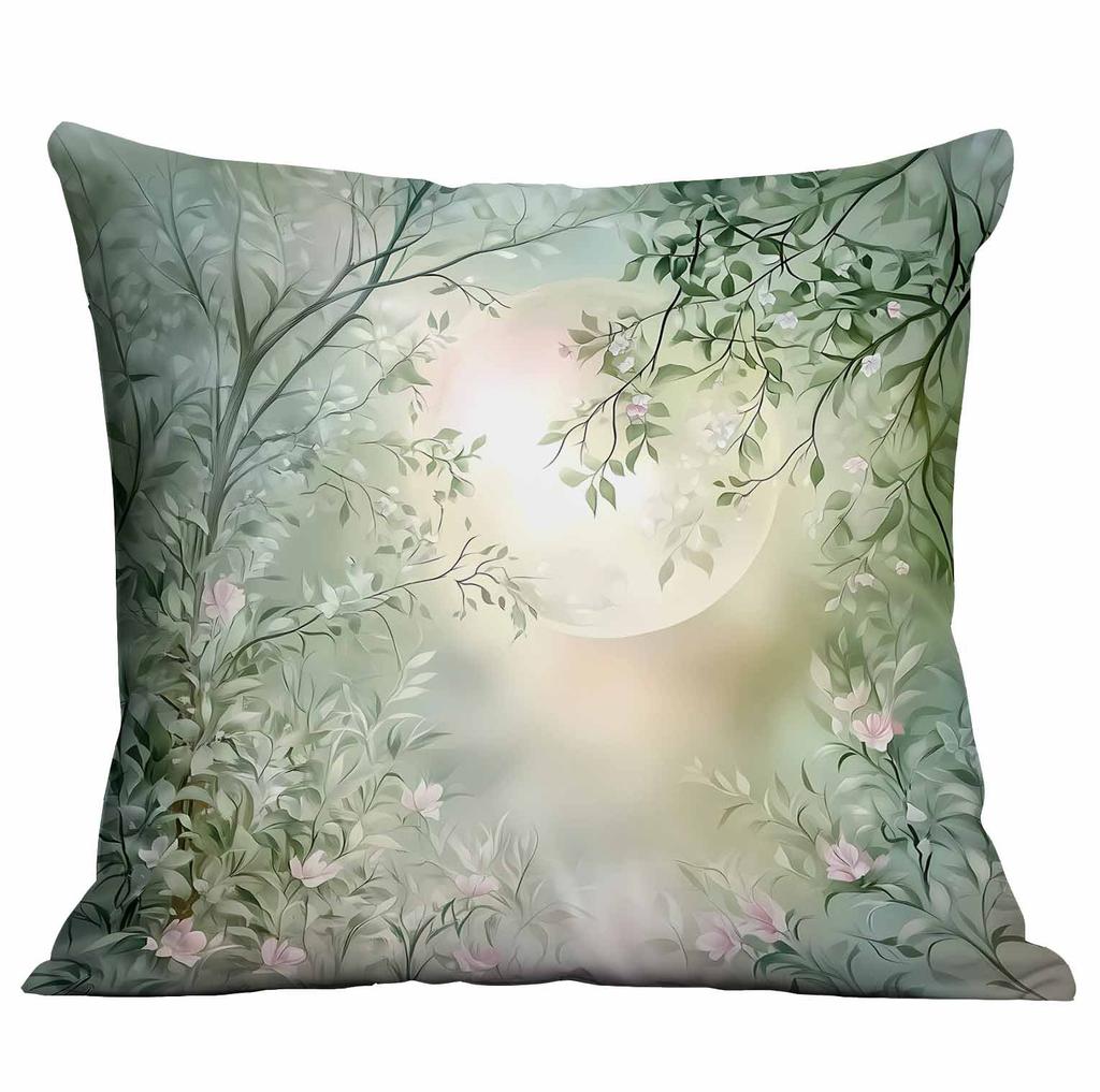 Nowa Piękna i Marzycielska Poszewka na Poduszkę w Kwiaty Domowa Poszewka na Poduszkę na Sofę