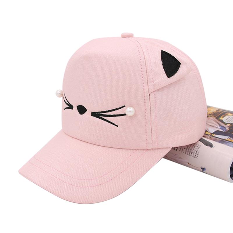 Adjusted Baseball Hip-Hop Golf Cat Ear Cap Outdoor Cotton Sun Hat