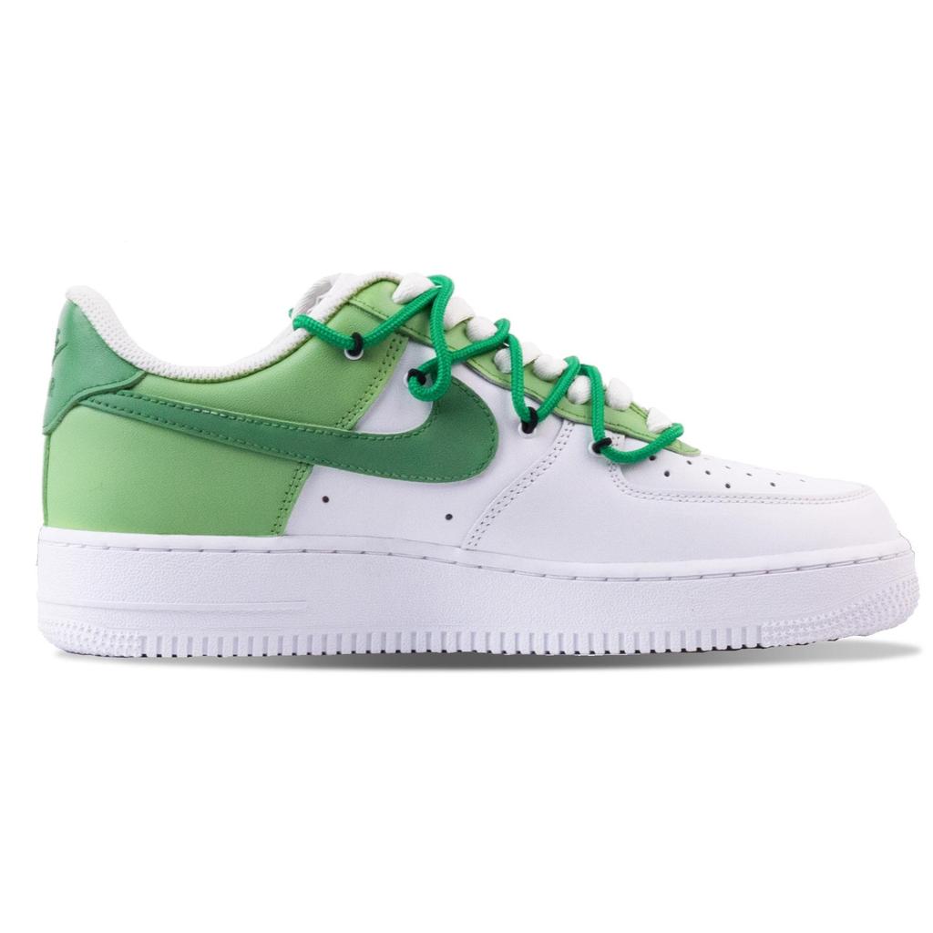 Nike Air Force 1 Jade Horse Chasing The Wind Abrasion Resistant Balance Low Top Skateboard Shoes Men's White Green CW2288-111(Team144-)