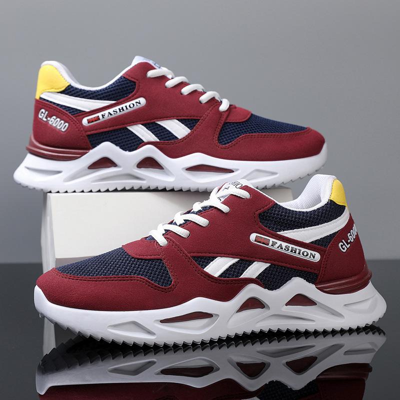 Spring New Men's Shoes Lowtop Round Toe Outdoor Running Shoes Men's