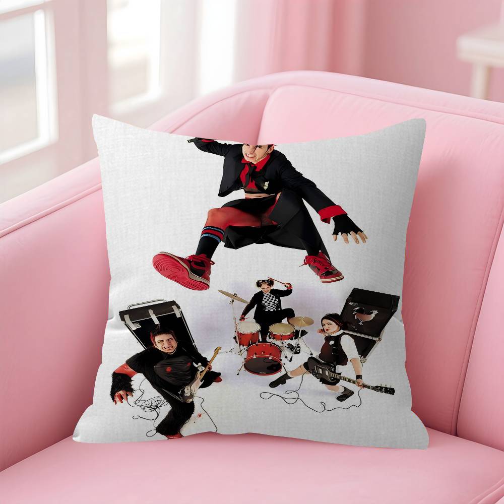 Famous Punk Bands MMindless Self Indulgence Pillow Cushion Cover Pillowcase Living Room Sofa Home Decor Customized