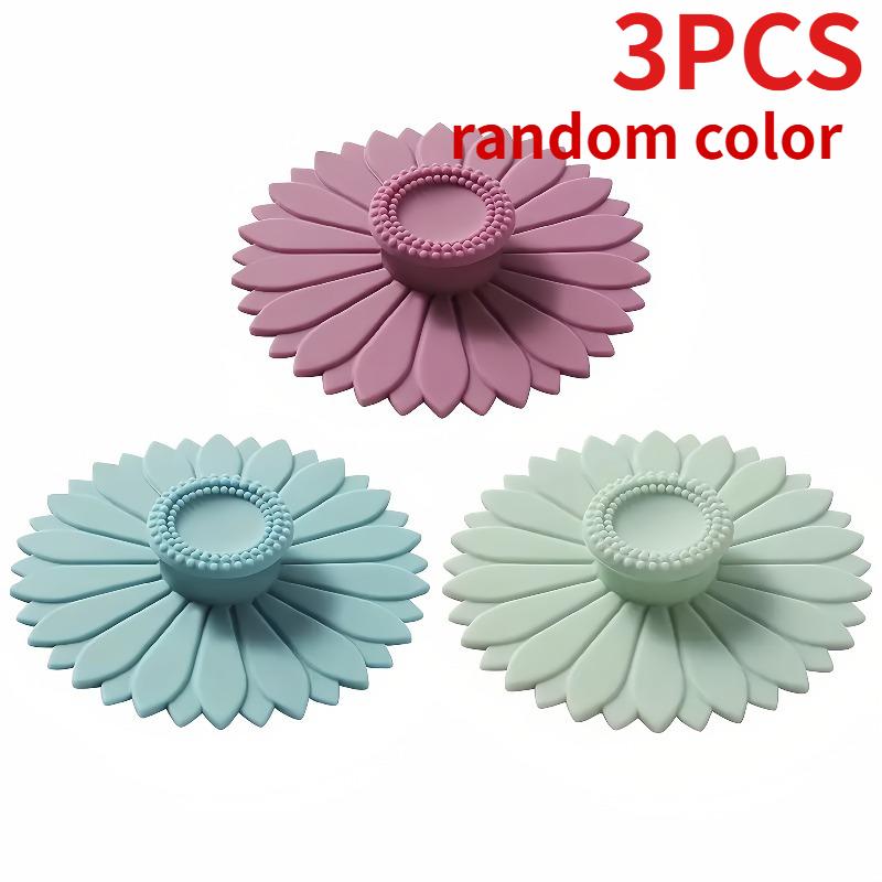 

3/6PCS Sunflower Silicone Cup Cover, Multifunctional Dustproof, Suitable for Tea Cups, Coffee Cups, Mugs, Glass Ceramic Cups