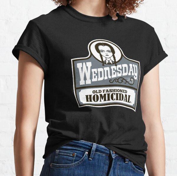 Old Fashioned Homicidal Creepy Cute Goth Girl Burgers Classic T Shirt T-shirt L
