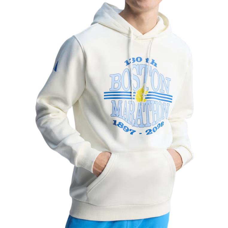 Adidas Boston Marathon Hooded Fleece Sweatshirt Men Tops KG4572