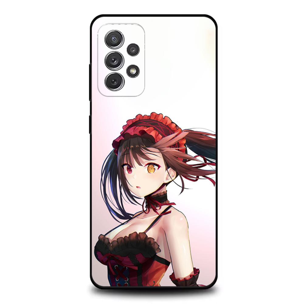 Tokisaki K-Kurumi Phone Case For Samsung S25,S24,S21,S22,S23,S30,Ultra,S20,Plus,Fe,Lite,Note,10,9,5G Black Cover