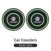 Car-Mounted Silicone Material Double-Ring Water Cup Coaster Anti-slip For VW Passat Golf Tiguan Polo Scirocco Touareg TouranOJ2