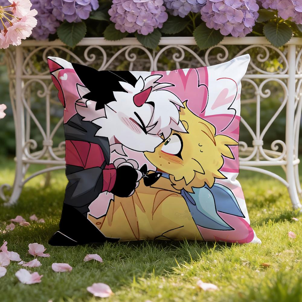 Cartoon F-Furry F-fandom Cushion Cover Home & Car Dual-Scene Pillow Cover: Reversible for Premium Comfort