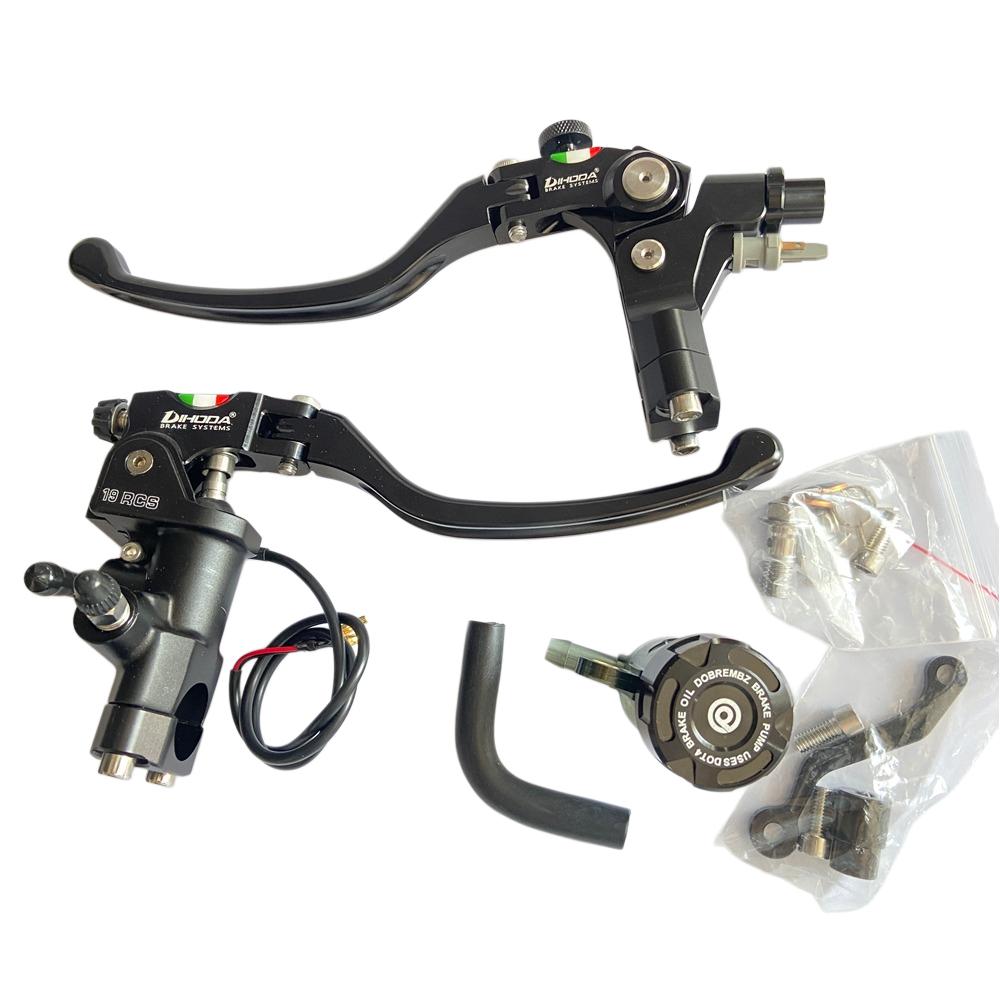 7/8" 22mm Motorcycle Cable Clutch Lever Handlebar CNC Aluminum Alloy Collapsible 90° Hand Bar For Surron Yamaha Keeway Honda