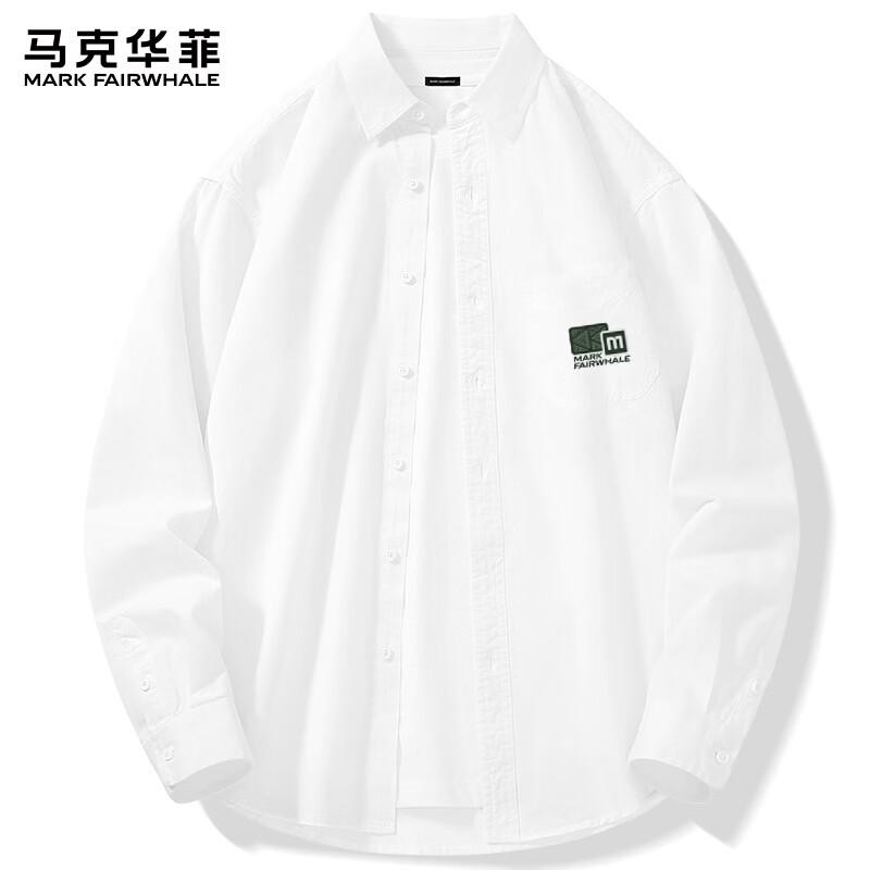 

Mark Fairwhale Men s Japanese Retro Loose Fit Cotton Long Sleeve Shirt 3XL