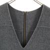 Lanvin Wool Blend No Sleeve V Neck One Piece 36 Gray Women Used
